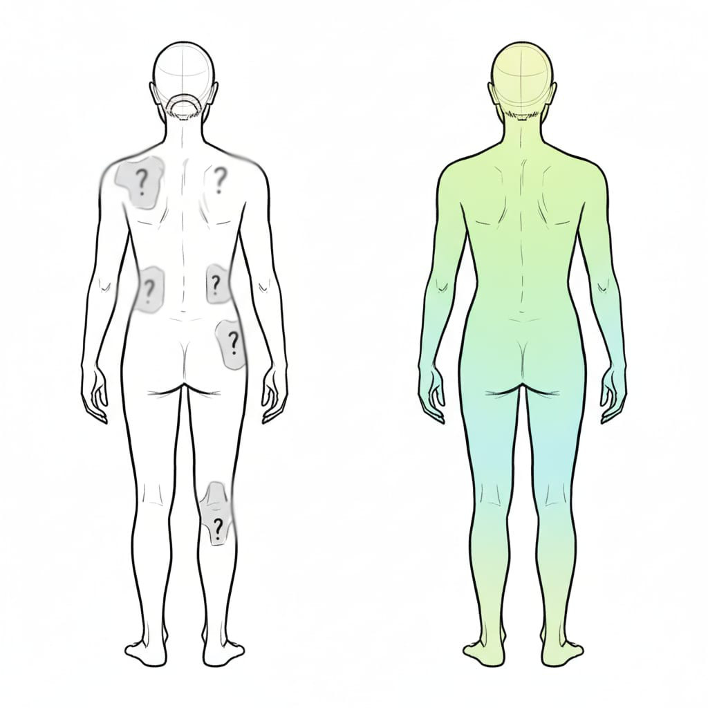 Hieronta palauttaa uinuvat kehon osat takaisin kartalle